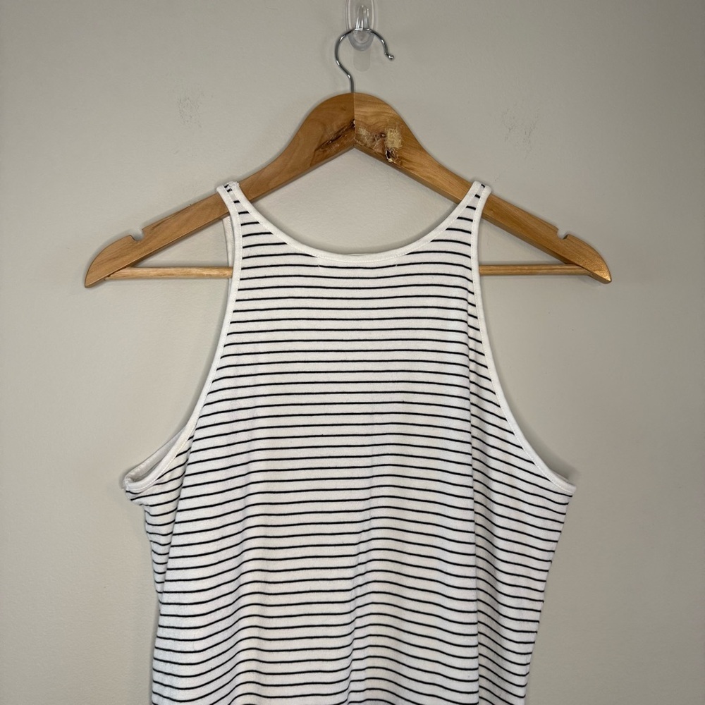 Athleta White/Blue Ombré Striped Sun-kissed Dress - Picture 7 of 12